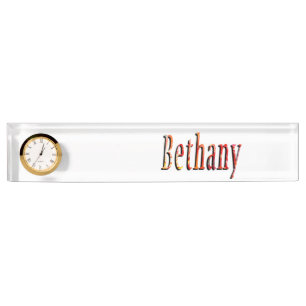 Bethany Girls Name Logo Namensplakette