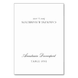 Bethany Miller Platzkarte Tischnummer
