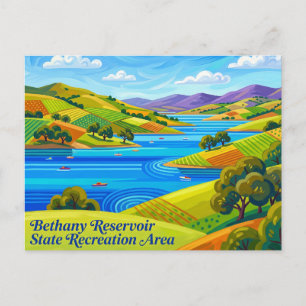Bethany Reservoir State Recreation Area Kalifornie Postkarte