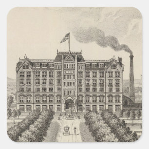 Bethany Uni, Lindsborg, Kansas Quadratischer Aufkleber