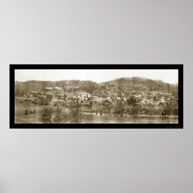 Bethany Uni, WV Foto 1914 Poster (Vorne)