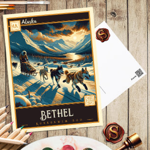 Bethel, Alaska Vintage Ansichtskarte Postkarte