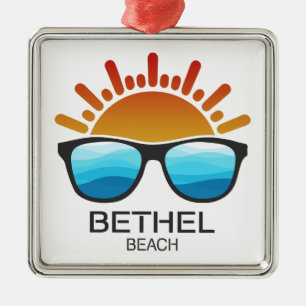Bethel Beach Virginia Sonnenbrillen Ornament Aus Metall