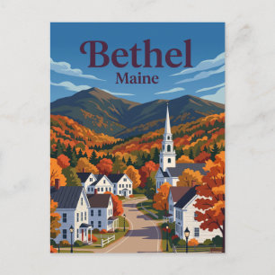 Bethel, Maine Postkarte