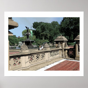 BETHESDA-BRUNNEN-SOMMER-CENTRAL PARK POSTER