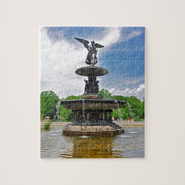 Bethesda "Engel des Wassers" Central Park, NYC Puzzle (Vertikal)
