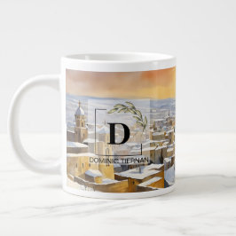 Bethlehem in Snow Jumbo Tasse - Heiliges Land