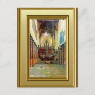 Bethlehem, Inside Church of the Nativity Postkarte