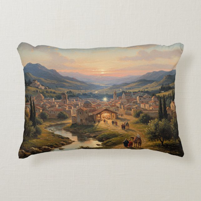 Bethlehem, Krippenszene, Dekokissen (Vorderseite)
