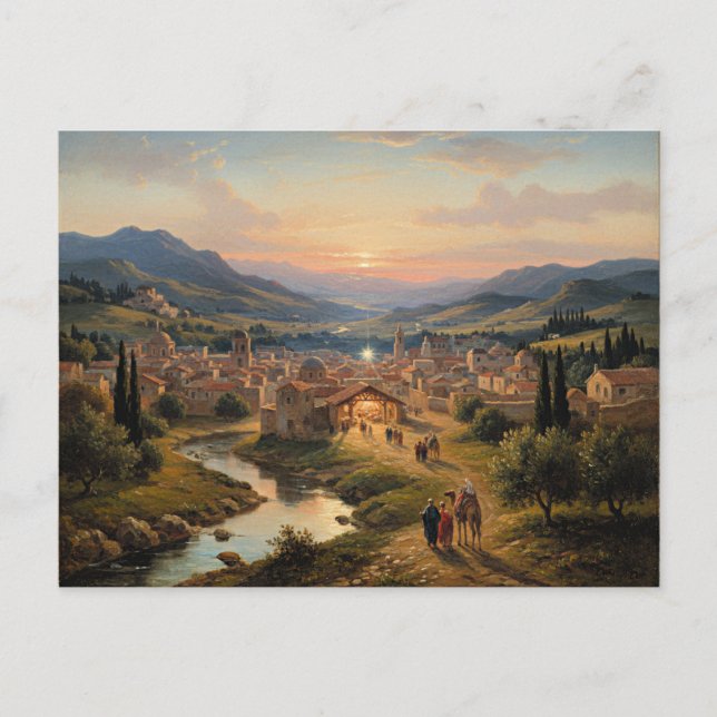 Bethlehem, Nativity Scene, Feiertagspostkarte (Vorderseite)