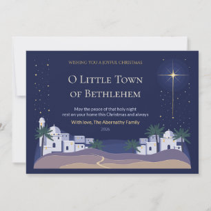 Bethlehem-Pilgerfamilien-Weihnachtskarte Einladung