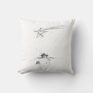 Bethlehem Star and Three Kings - Krippe Kissen