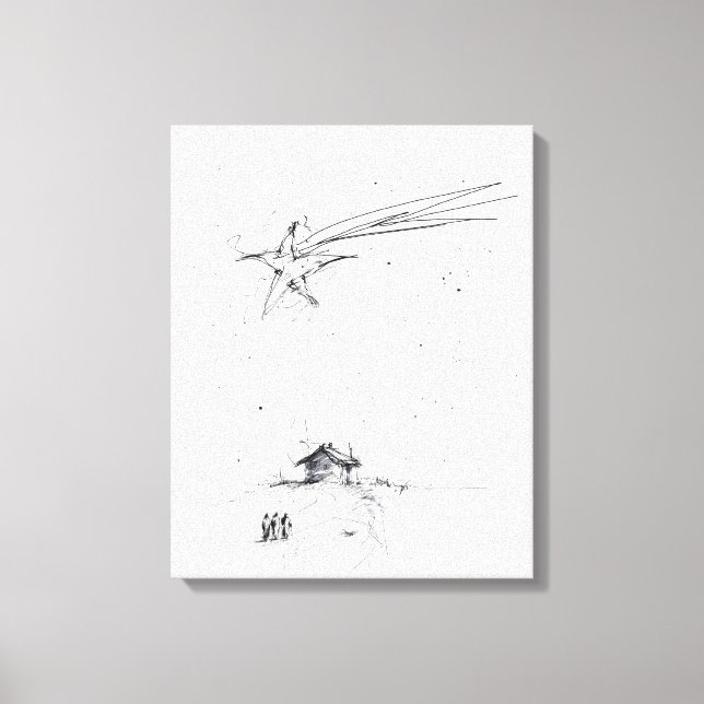 Bethlehem Star and Three Kings - Krippe Leinwanddruck (Vorderseite)