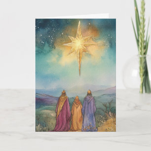 Bethlehem Star Guides Wise Men Karte