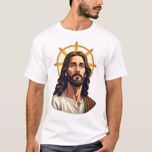 Bethlehem-Stern-Christus-Vintage-Stickerei-Shirt T-Shirt