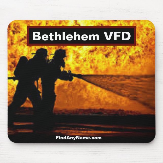 Bethlehem VFD Feuerwehrmänner Mousepad (Vorne)