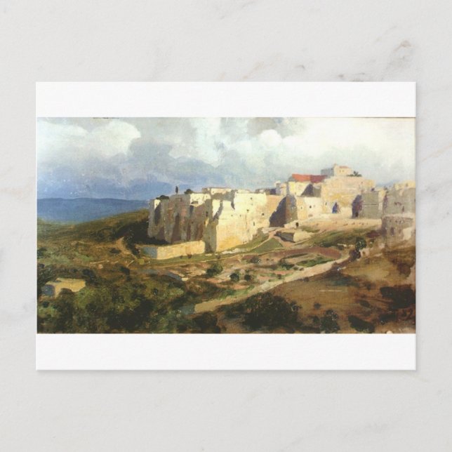 Bethlehem von Vasily Polenov Postkarte (Vorderseite)