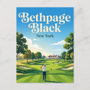 Bethpage Black Golfplatz USA Postkarte