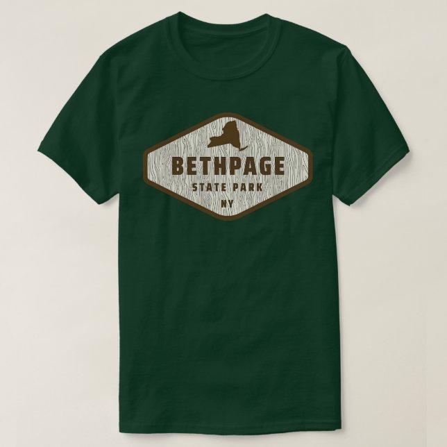 Bethpage Staat Park New York Tree Log Texture Wood T-Shirt (Design vorne)
