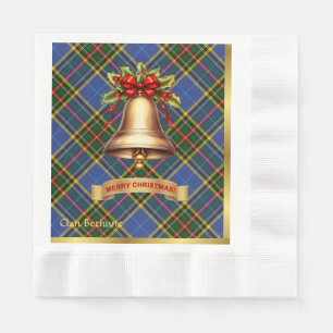 Bethune Personalisiert Tartan Christmas Serviette