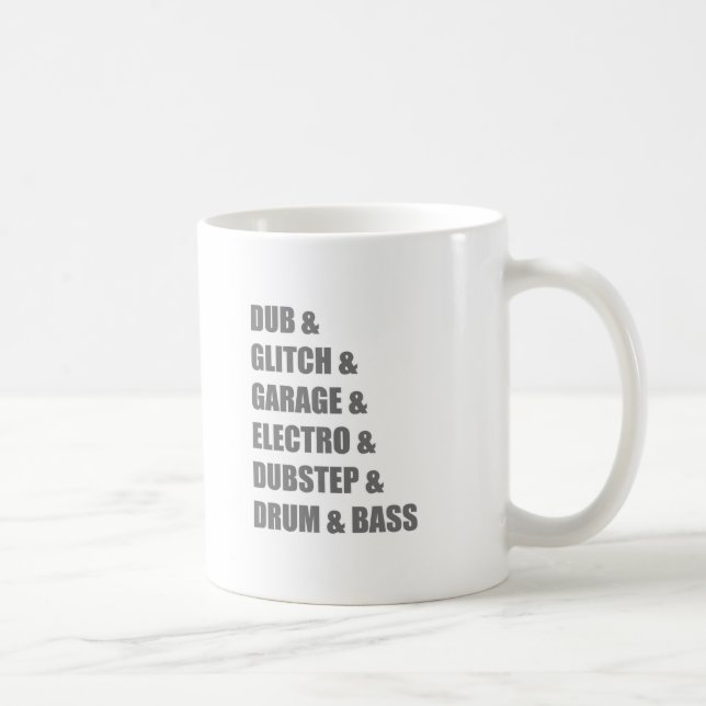 Betiteln Sie Electro-Störschub Dubstep Trommel- Tasse (Rechts)