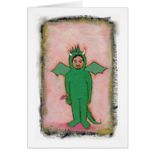 Betitelt:  Der Typ im Drache-Anzug - Spaßkunst