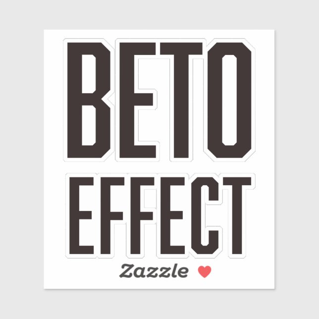 Beto Effect 4X4 Vinyl Sticker (Blatt)