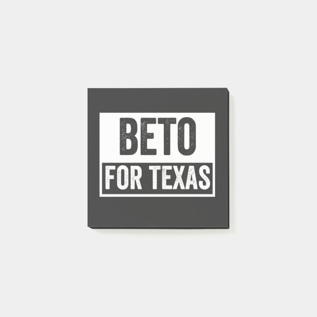 beto FOR TEXAS Post-it Klebezettel (Vorderseite)