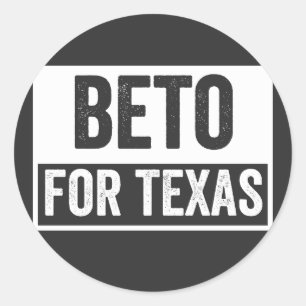 Beto FOR TEXAS Runder Aufkleber