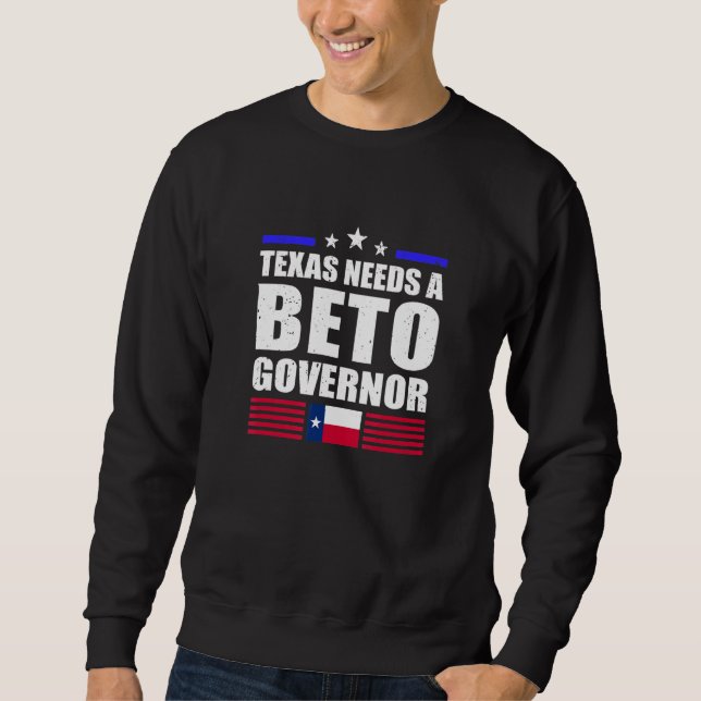 Beto für Gouverneur O'rourke Texas 2022 Wahl Ant Sweatshirt (Vorderseite)
