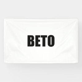 Beto O’Rourke, Blau und Weiß, moderne Typografie Banner