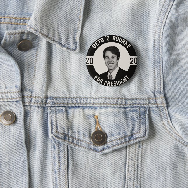 Beto O Rourke für Präsidenten 2020 Button (Beispiel)