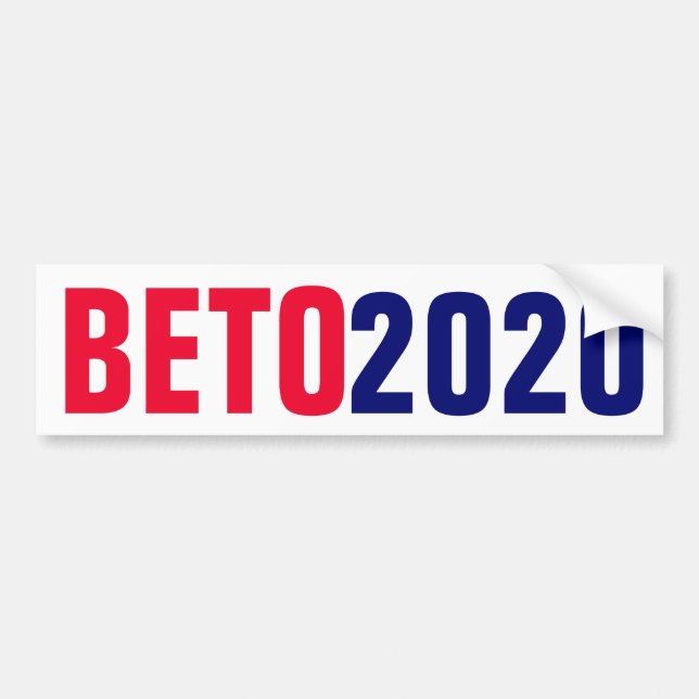 Beto O'Rourke 2020 Autoaufkleber (Vorne)