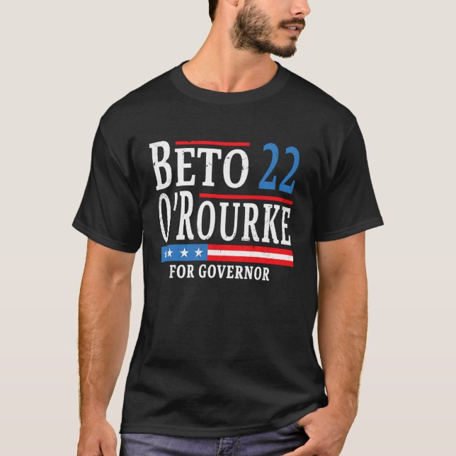 Beto O'Rourke für Gouverneur 2022 vor Texas Con T-Shirt (Vorderseite)