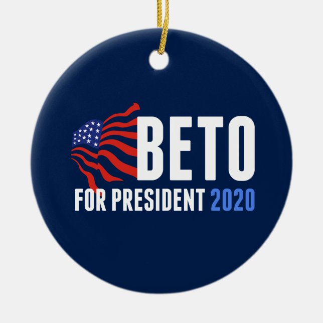 Beto O'Rourke für Präsident 2020 Keramik Ornament (Vorne)