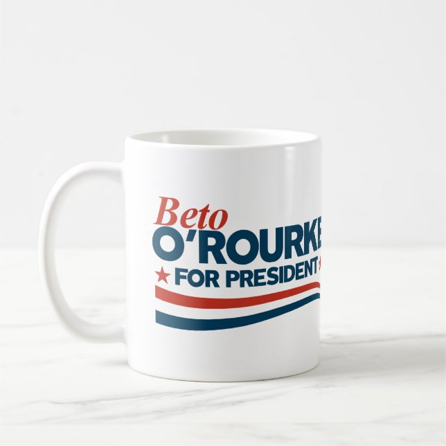 Beto O'Rourke für Präsidenten Kaffeetasse (Links)