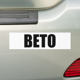 Beto O'Rourke moderne Typografie in Schwarzweiß Autoaufkleber