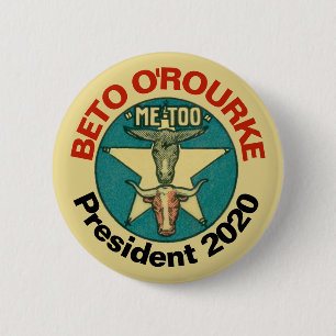 Beto O'Rourke Präsident 2020 Button