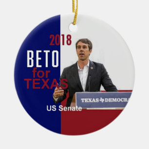 BETO O'Rourke Texas 2018 Keramik Ornament