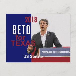 BETO O'Rourke Texas 2018 Postkarte