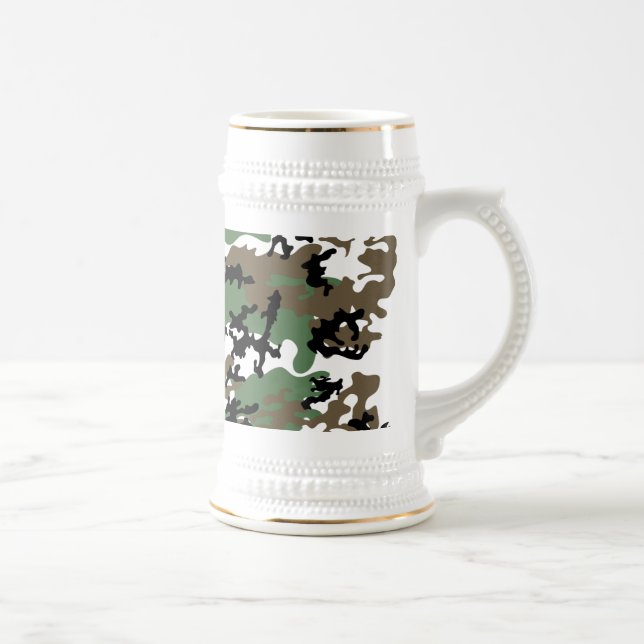 Beton Dschungel Camouflage Bierstein Bierglas (Rechts)