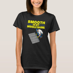 Beton Finisher Art Men Vater glatte Betonfini T-Shirt