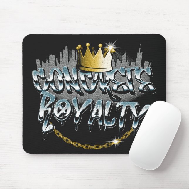 Beton Royalty - Urban Streetwear Design Mousepad (Mit Mouse)