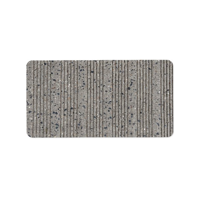 Beton Tining Grau Zement Sidewalk Adressaufkleber (Vorne)