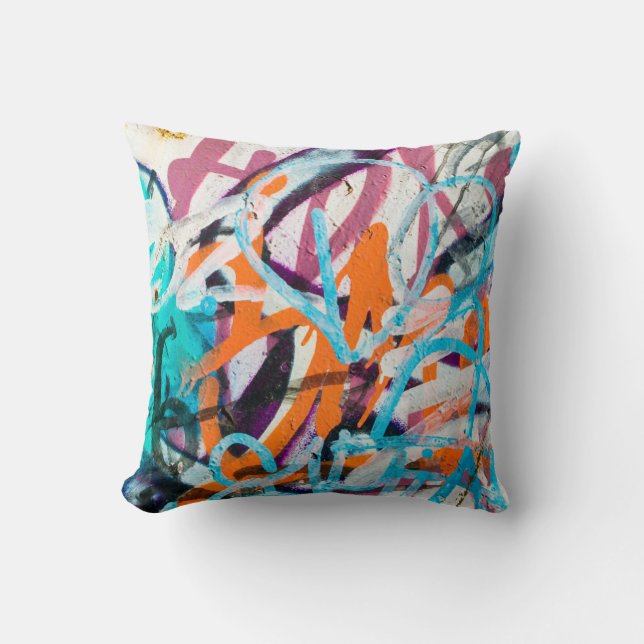 Beton, verwittert, abgenutzte Wand beschädigte Far Kissen (Vorderseite)