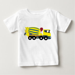 Beton-Zement-LKW-Baustellentransporter Baby T-shirt