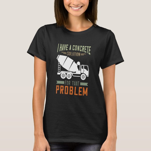 Betonfertigbetonmischanlage LKW Betonmischung T-Shirt (Vorderseite)