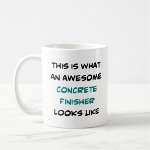 Betonfertigmaschine, phantastisch kaffeetasse