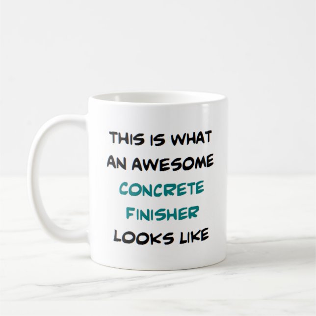 Betonfertigmaschine, phantastisch kaffeetasse (Links)