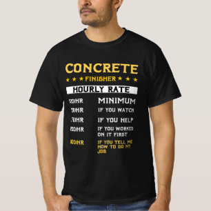 Betonfertigteil Stundenzement-Mischpult T-Shirt